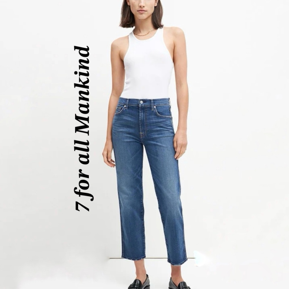 7 for all Mankind Crop Straight jeans Size 30